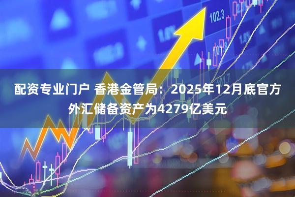 配资专业门户 香港金管局：2025年12月底官方外汇储备资产为4279亿美元